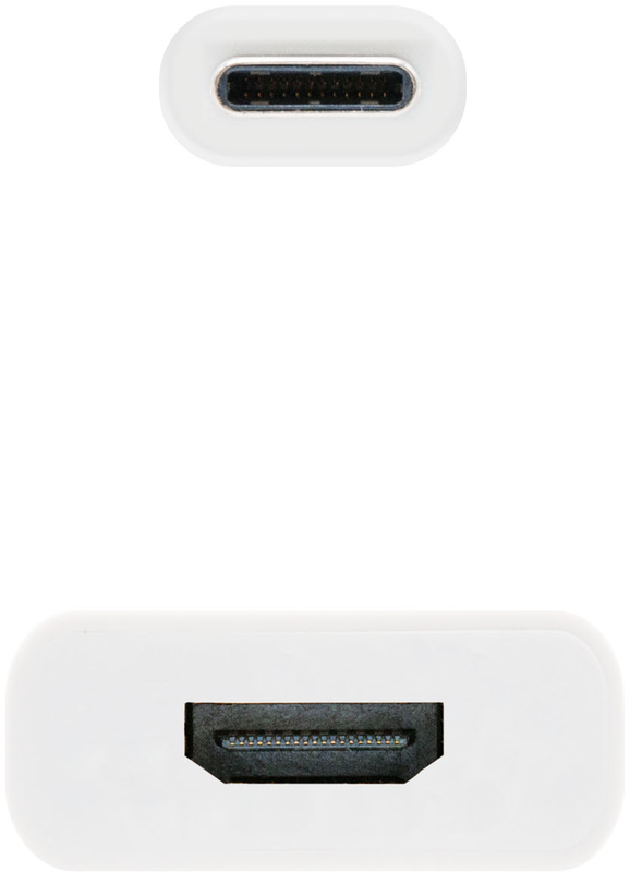 Picture of Picture of Adaptador NanoCable USB-C M para HDMI F 15 CM Blanco