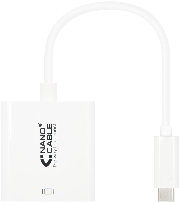 Picture of Picture of Adaptador NanoCable USB-C M para HDMI F 15 CM Blanco