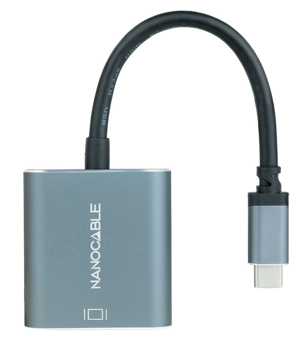 Picture of Picture of Adaptador NanoCable USB-C para DVI-D 15 CM Gris