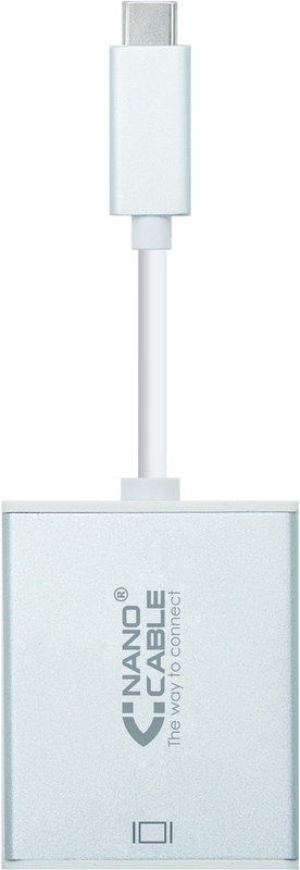 Picture of Picture of Adaptador NanoCable USB-C M para DisplayPort F 15 CM Aluminio
