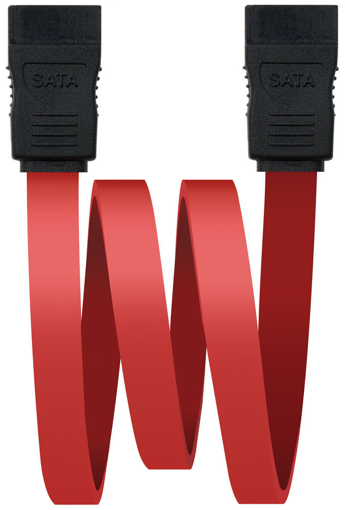 Picture of Picture of Cable SATA III NanoCable 50 CM Rojo