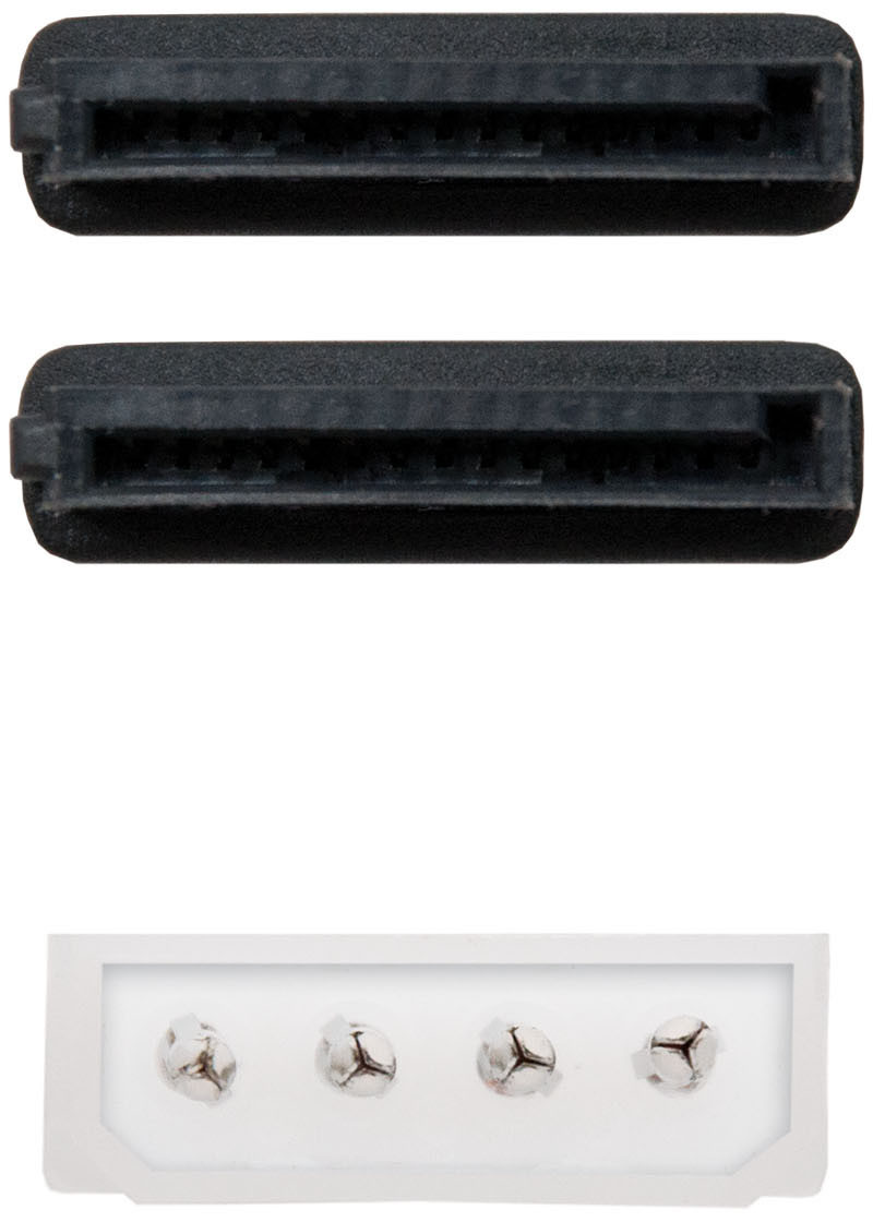 Picture of Picture of Cable de Alimentación SATA NanoCable - 5.25" (Molex 4Pinos) M - 2x SATA F 20 CM