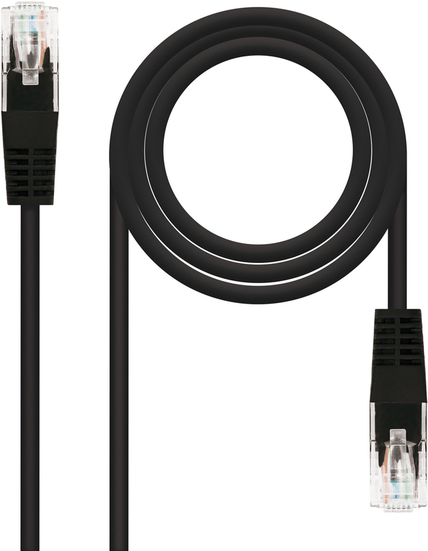 Picture of Picture of Cable de Red NanoCable RJ45 UTP CAT.5E AWG24 0.5M Negro