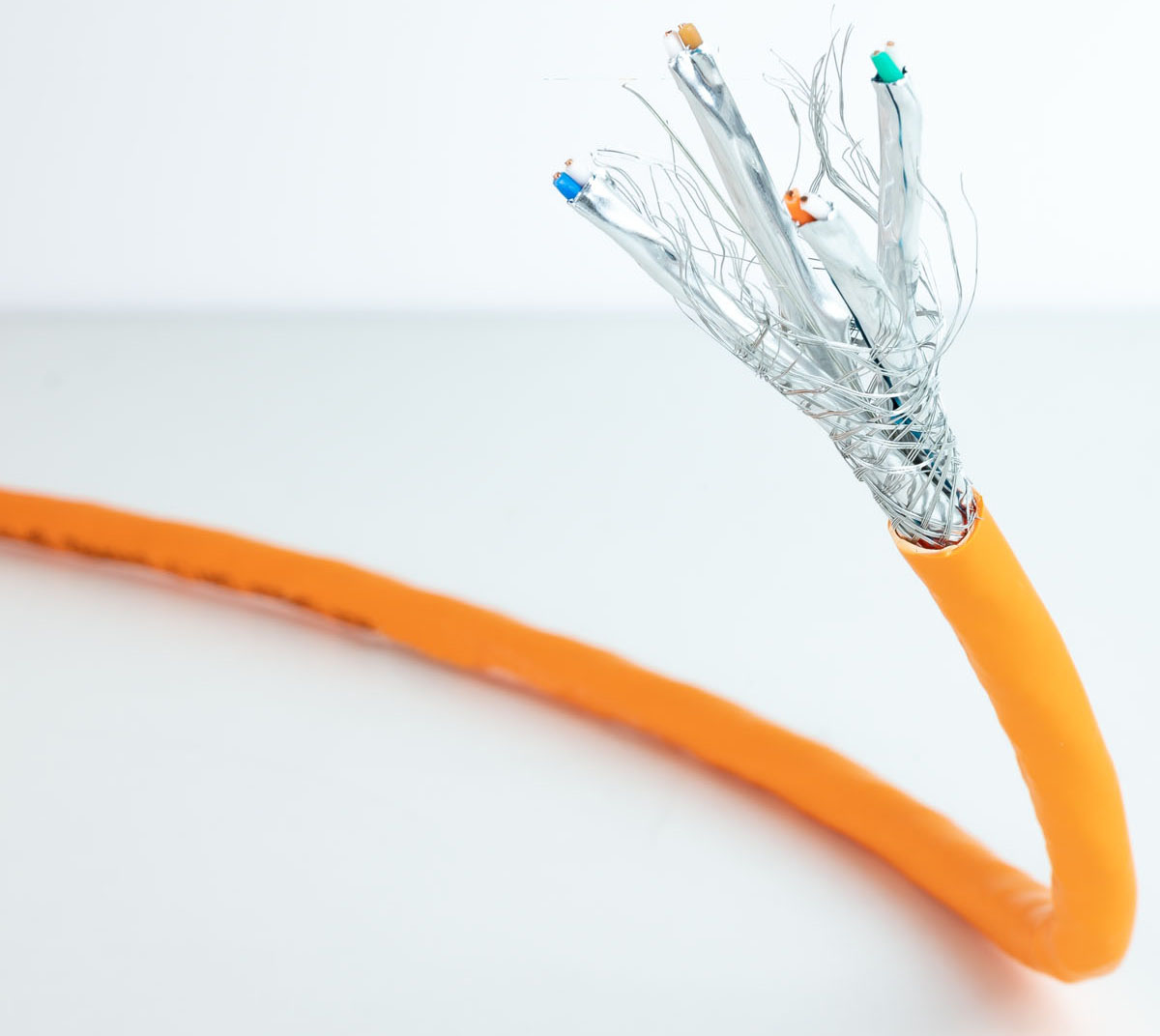 Picture of Picture of Bobina de Red NanoCable RJ45 LSZH CAT.7 600MHZ SFTP AWG26 100 M Naranja