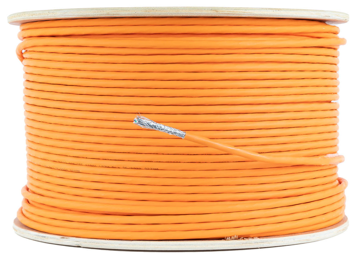 Nanocable - Bobina de Red NanoCable RJ45 LSZH CAT.7 600MHZ SFTP AWG26 305 M Naranja