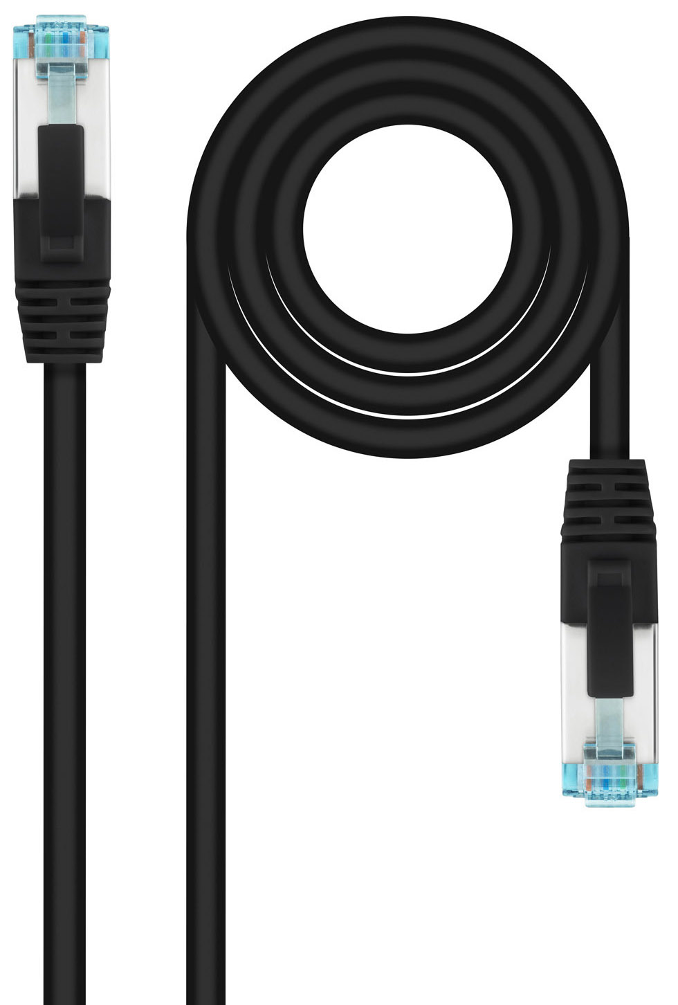 Picture of Picture of Cable de Red NanoCable RJ45 LSZH CAT.7 600MHZ SFTP AWG26 30 CM Negro