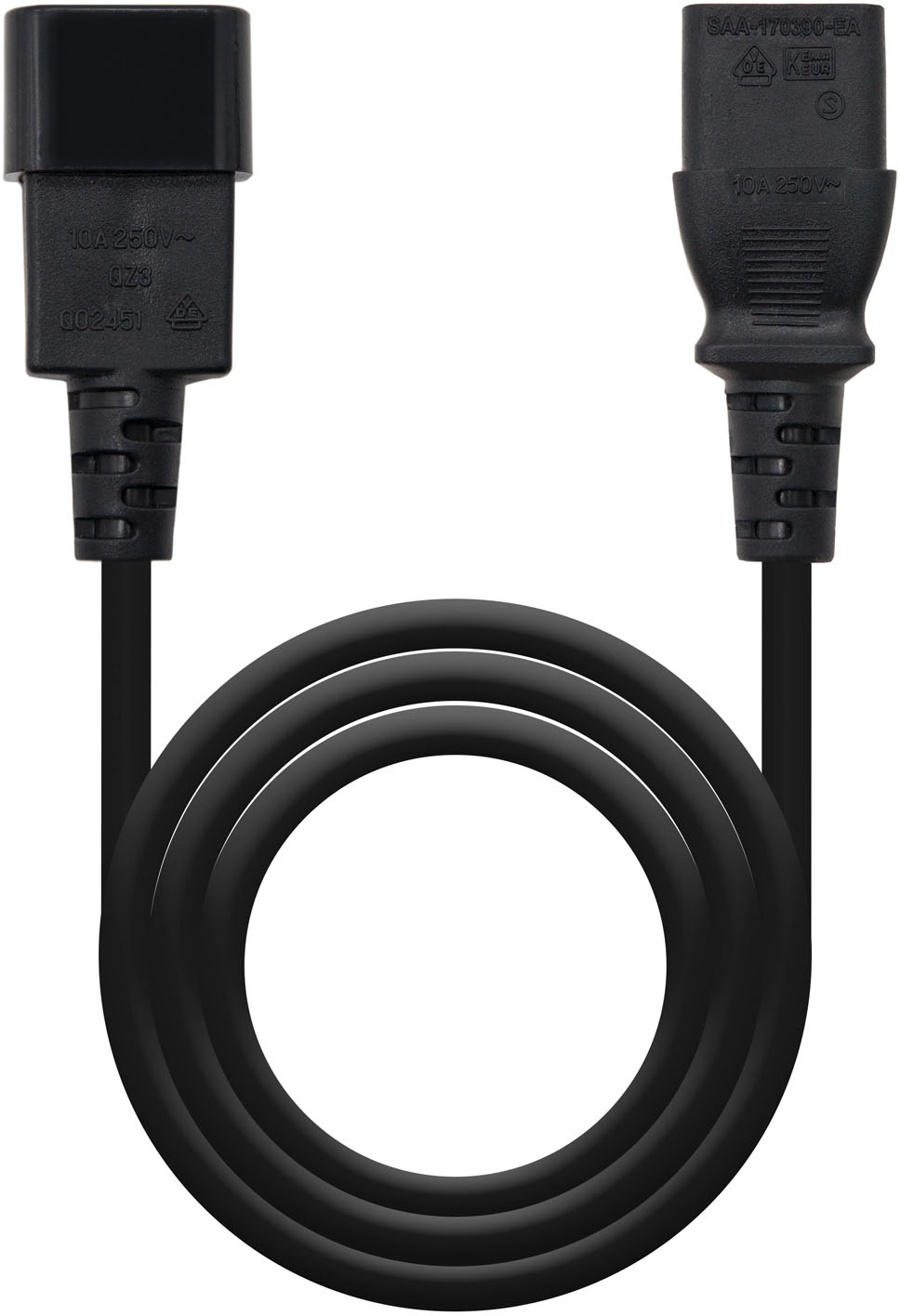 Picture of Picture of Cable de Alimentación Nanocable C13/F-C14/M 3M Negro