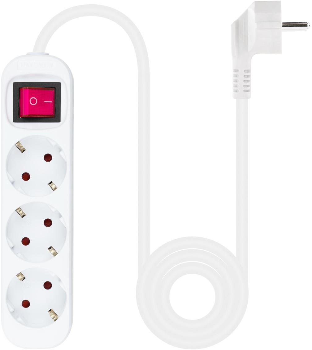 Picture of Picture of Regleta Nanocable 3 Tomas c/ switch 1.4 M Blanco