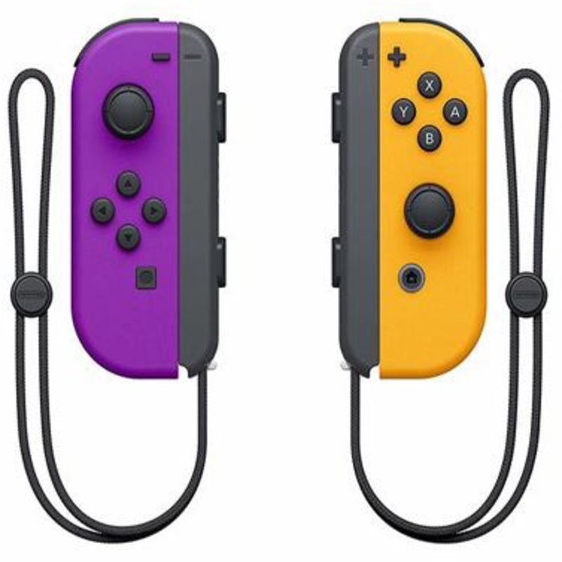 Nintendo - Mando Nintendo Joy-Con (set Izq/Der) Morado Neón / Naranja Neón