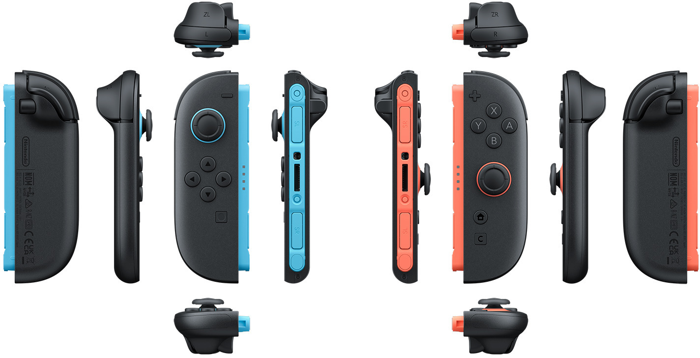 Nintendo - Mando Nintendo Joy-Con 2 (Esq-Dir) Azul Claro/Rojo Claro