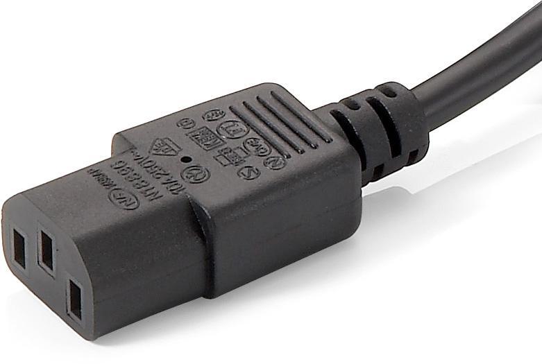 Picture of Picture of Cable Alimentación Equip  (2-1) 1.8 M Negro
