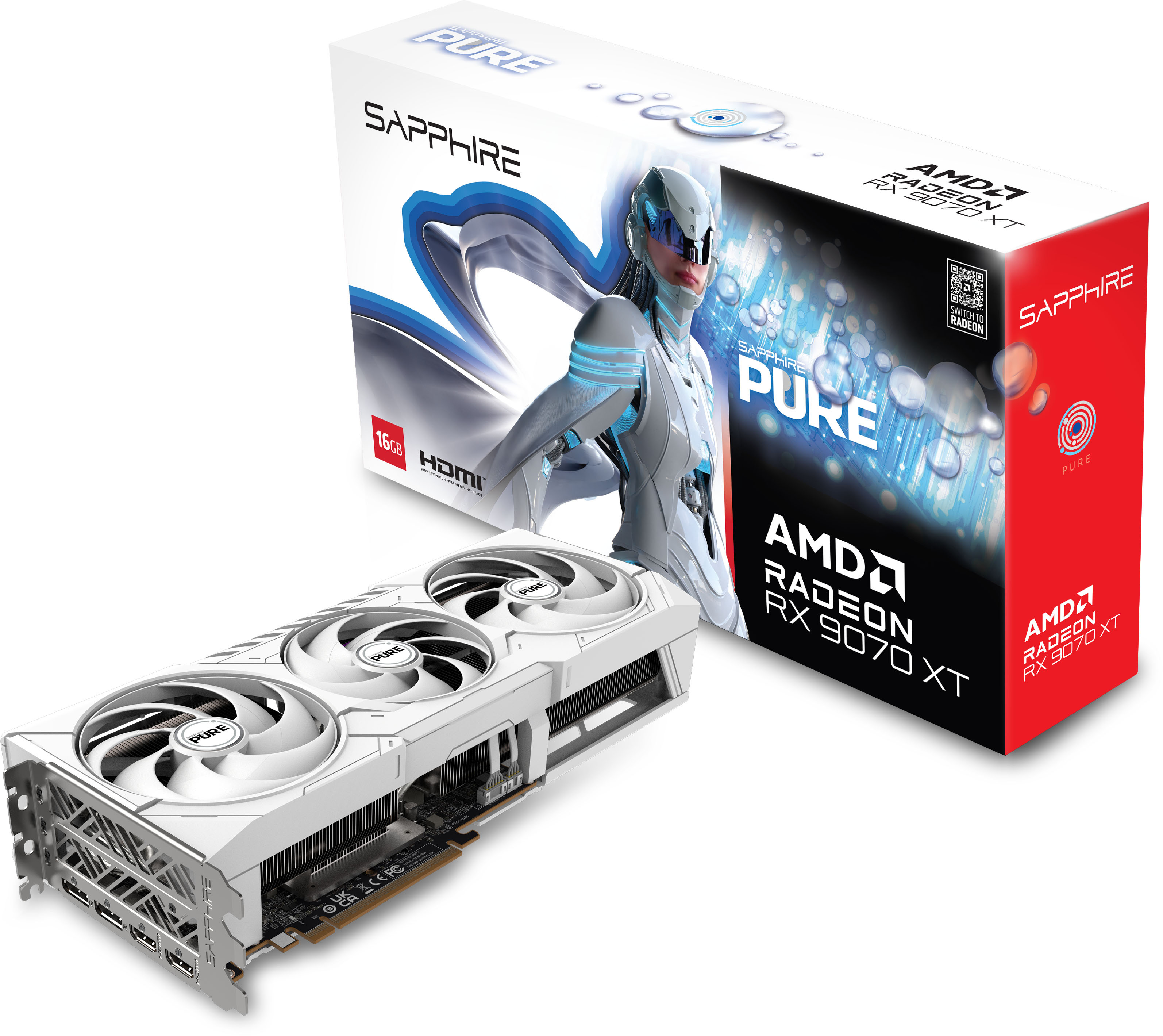 Picture of Picture of Tarjeta Gráfica Sapphire Radeon RX 9070 XT Pure OC 16GB GDDR6