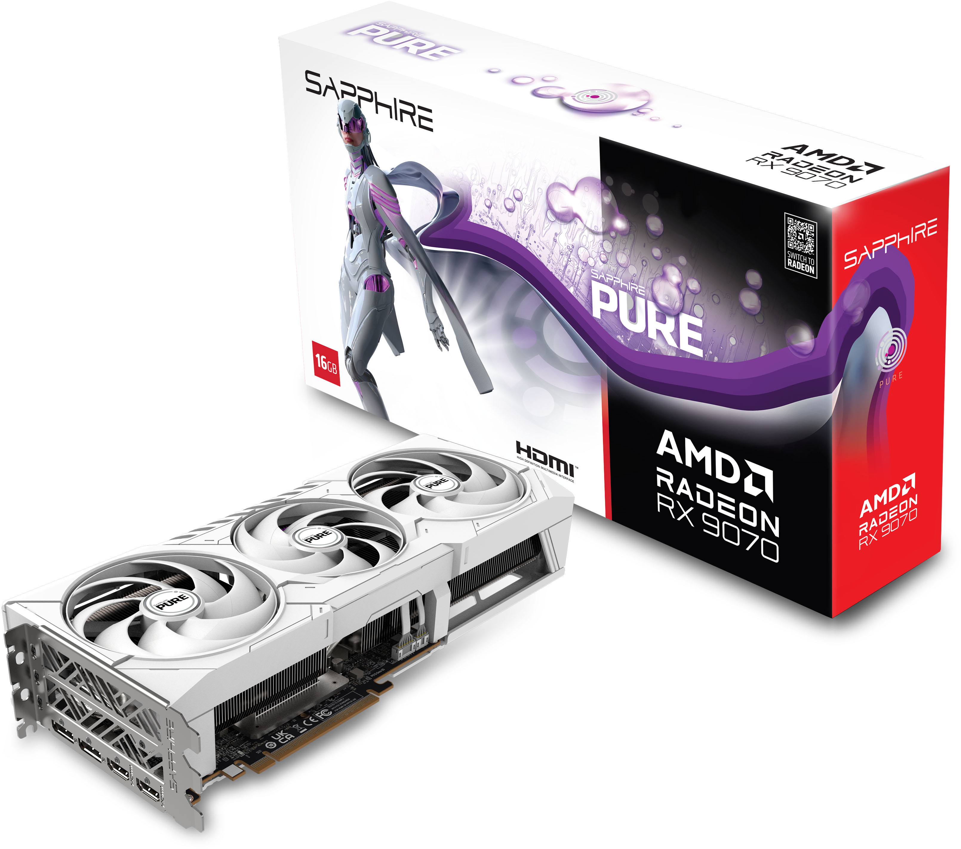Picture of Picture of Tarjeta Gráfica Sapphire Radeon RX 9070 Pure OC 16GB GDDR6