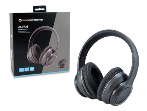 conceptronic - Headset Conceptronic Polona ALVAH01B Bluetooth Stereo c/ Cancelamento de ruído