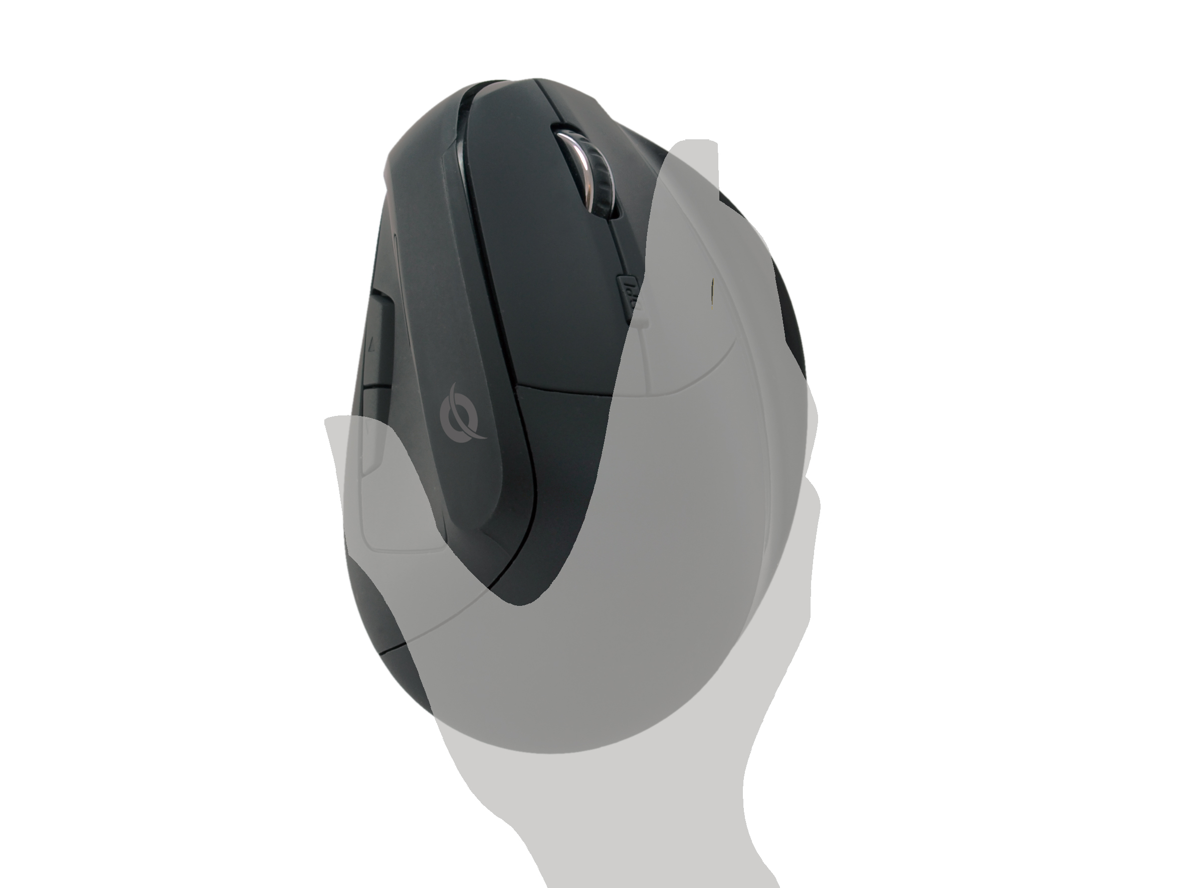 conceptronic - Ratón Conceptronic LORCAN Ergonómico 6 Botones Bluetooth Recargable Negro