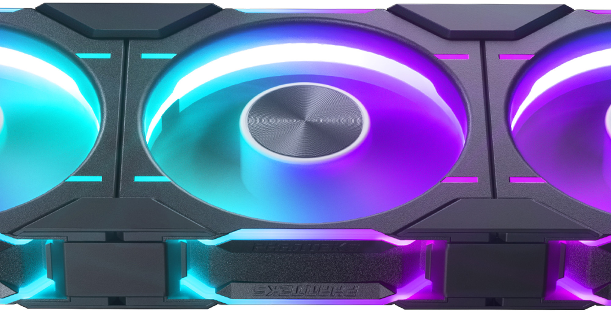Phanteks - Ventilador Phanteks D30 PWM D-RGB Negro Pack 3 - 120mm
