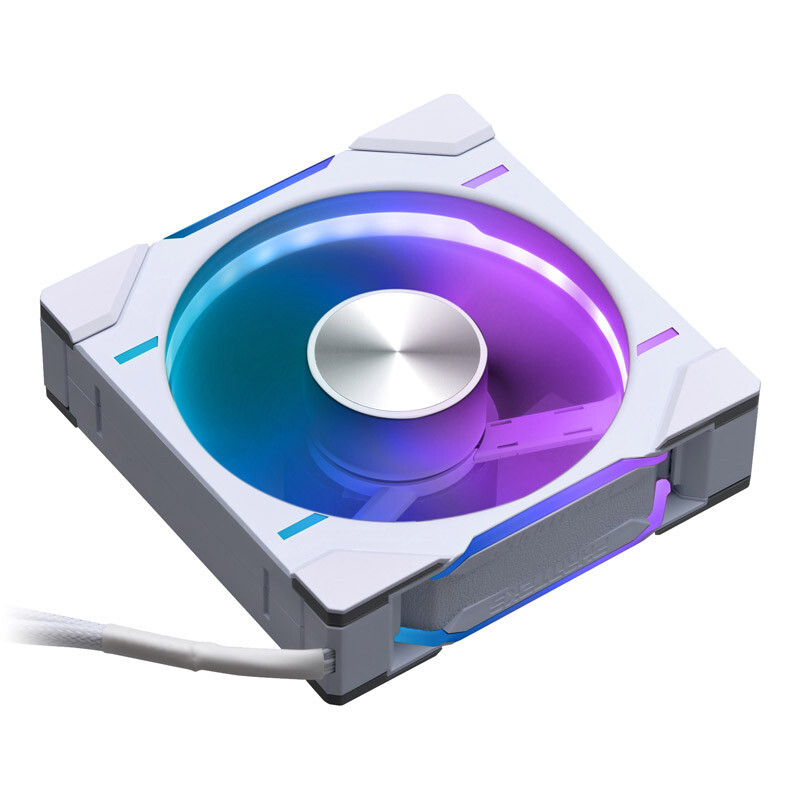 Picture of Picture of Ventilador Phanteks D30 PWM reverse Airflow D-RGB Blanco - 120mm