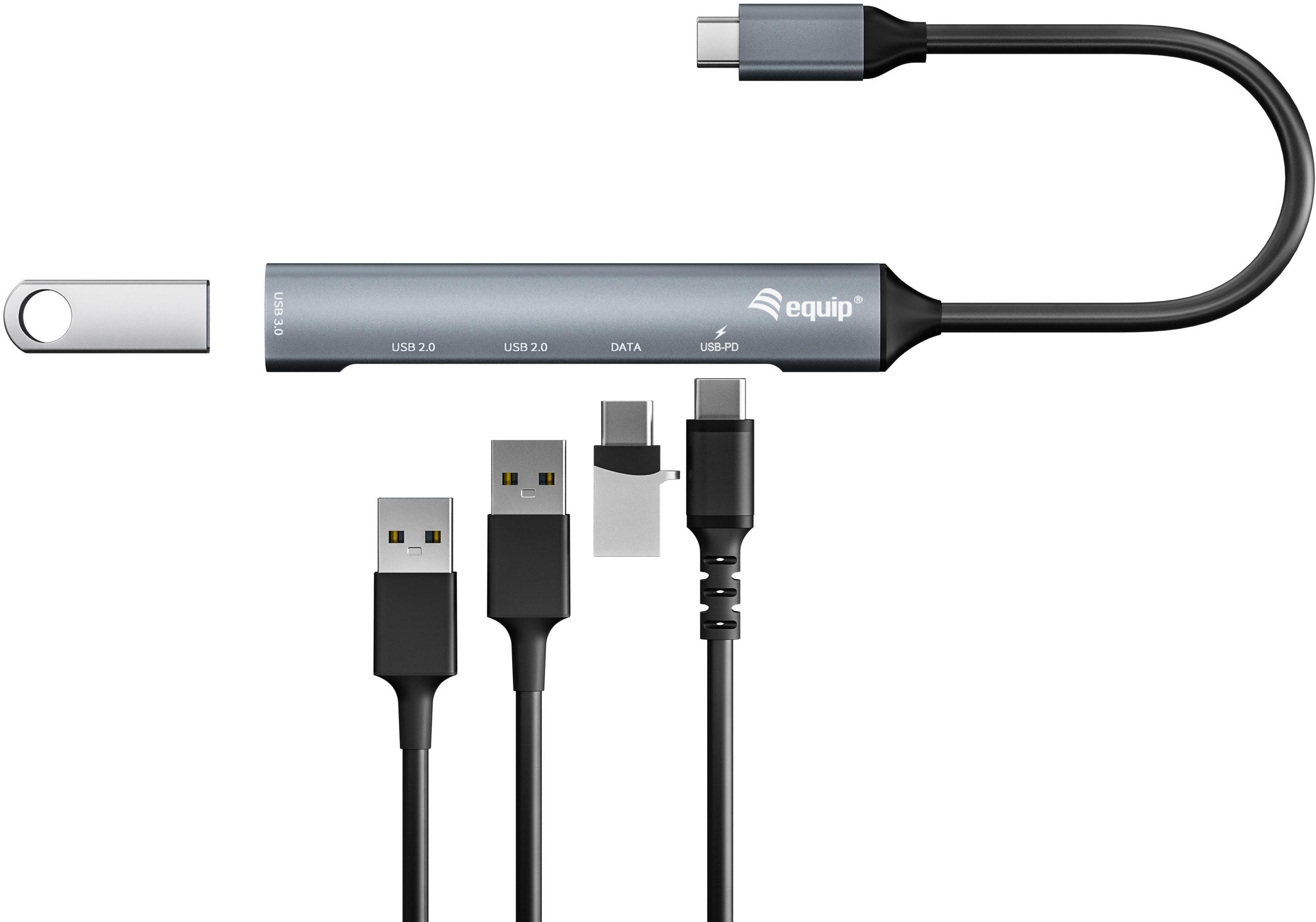 equip - HUB Equip USB 3.0/2.0 de 5 puertas com USB-C 100 W USB