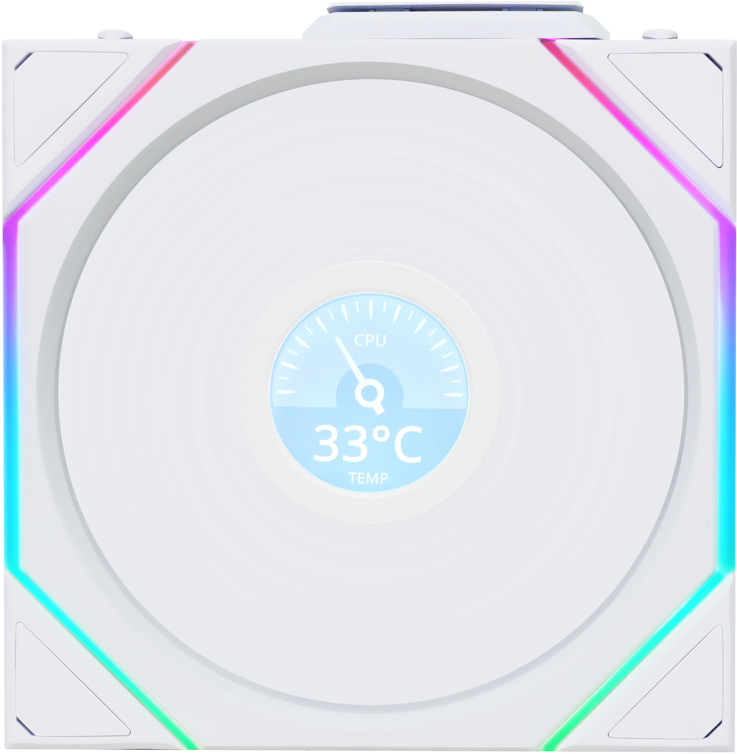 Picture of Picture of Ventilador Lian Li UNI FAN TL120 LCD Wireless RGB Reverse PWM Blanco 120mm