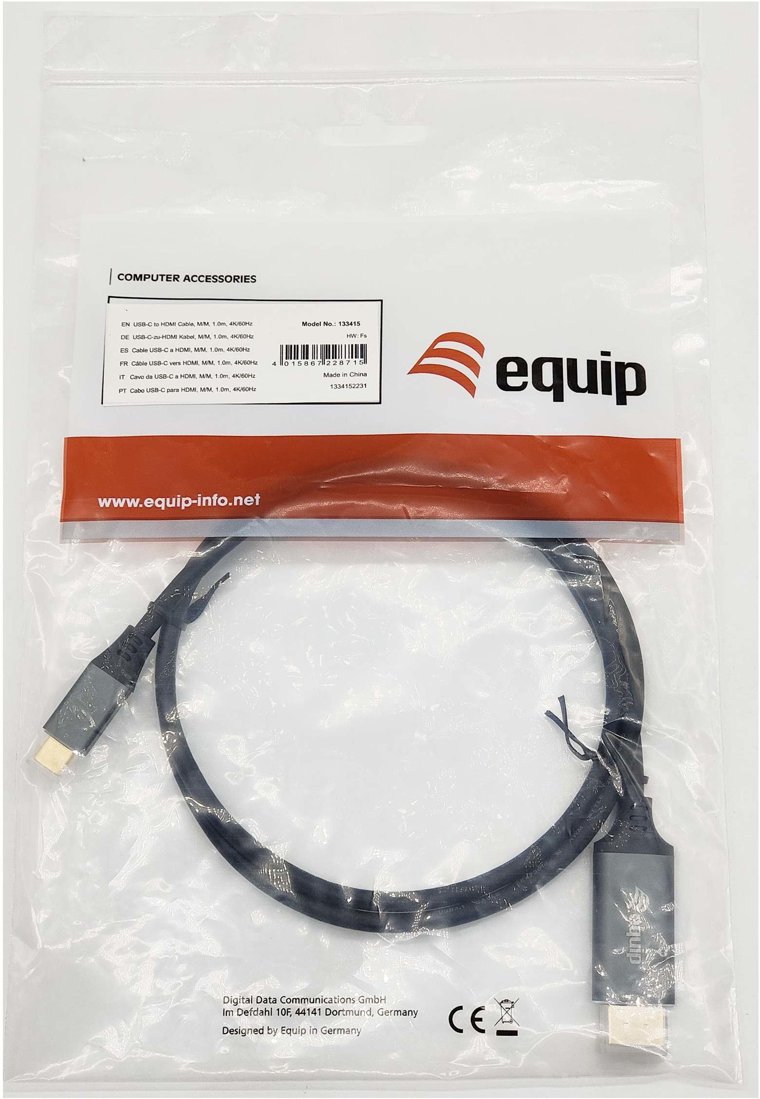equip - Cable Equip USB-C > HDMI M/M 1.0m 4K/60Hz