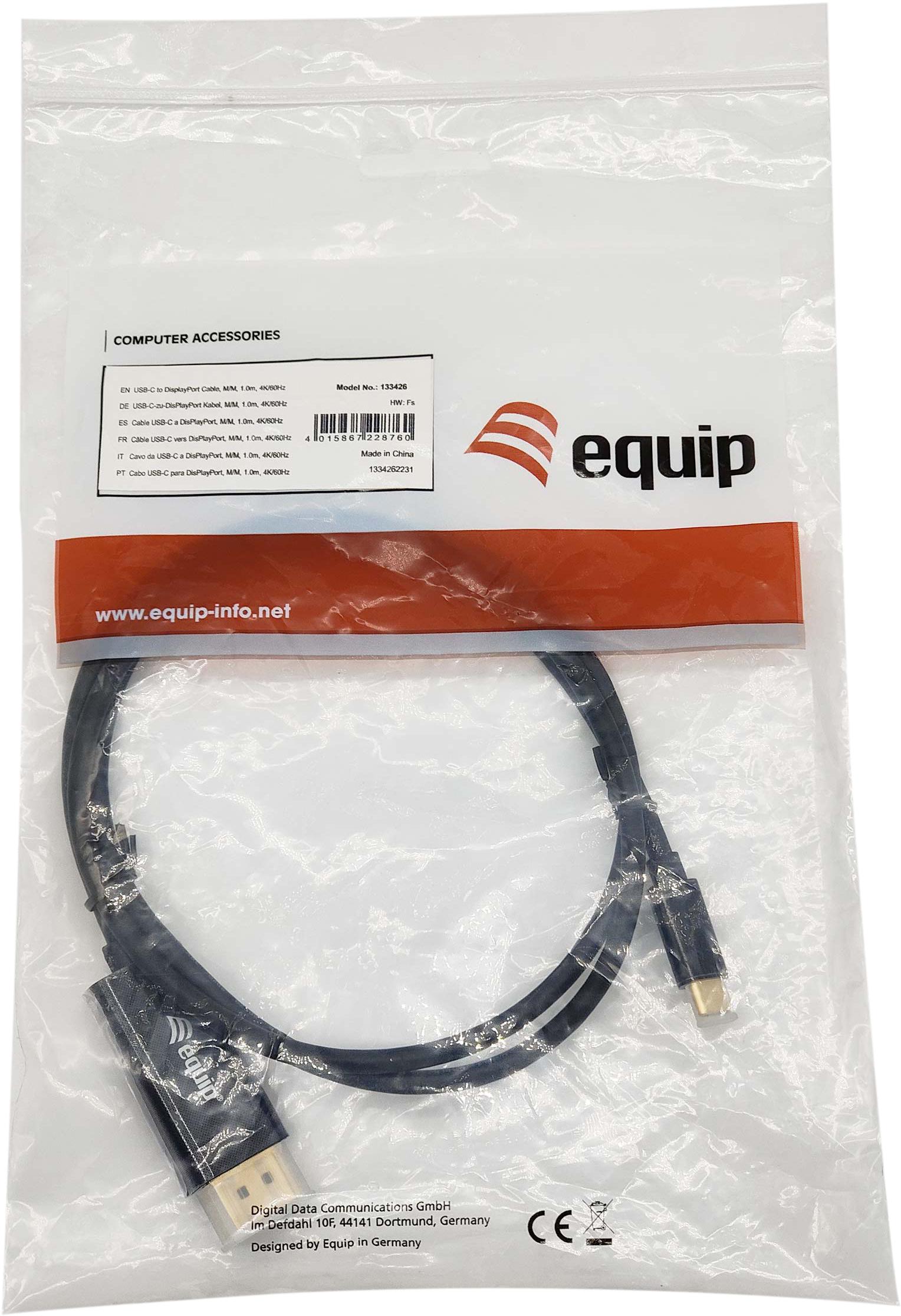 equip - Cable Equip USB-C > DP M/M 1.0M 4K/60Hz