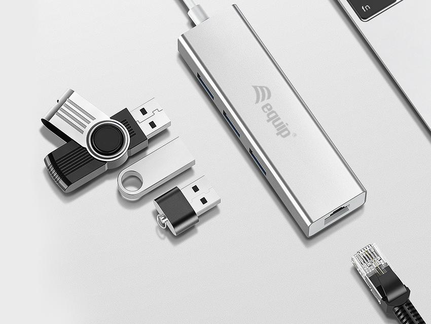 equip - Hub USB-C Equip 3 Puertas USB 3.0