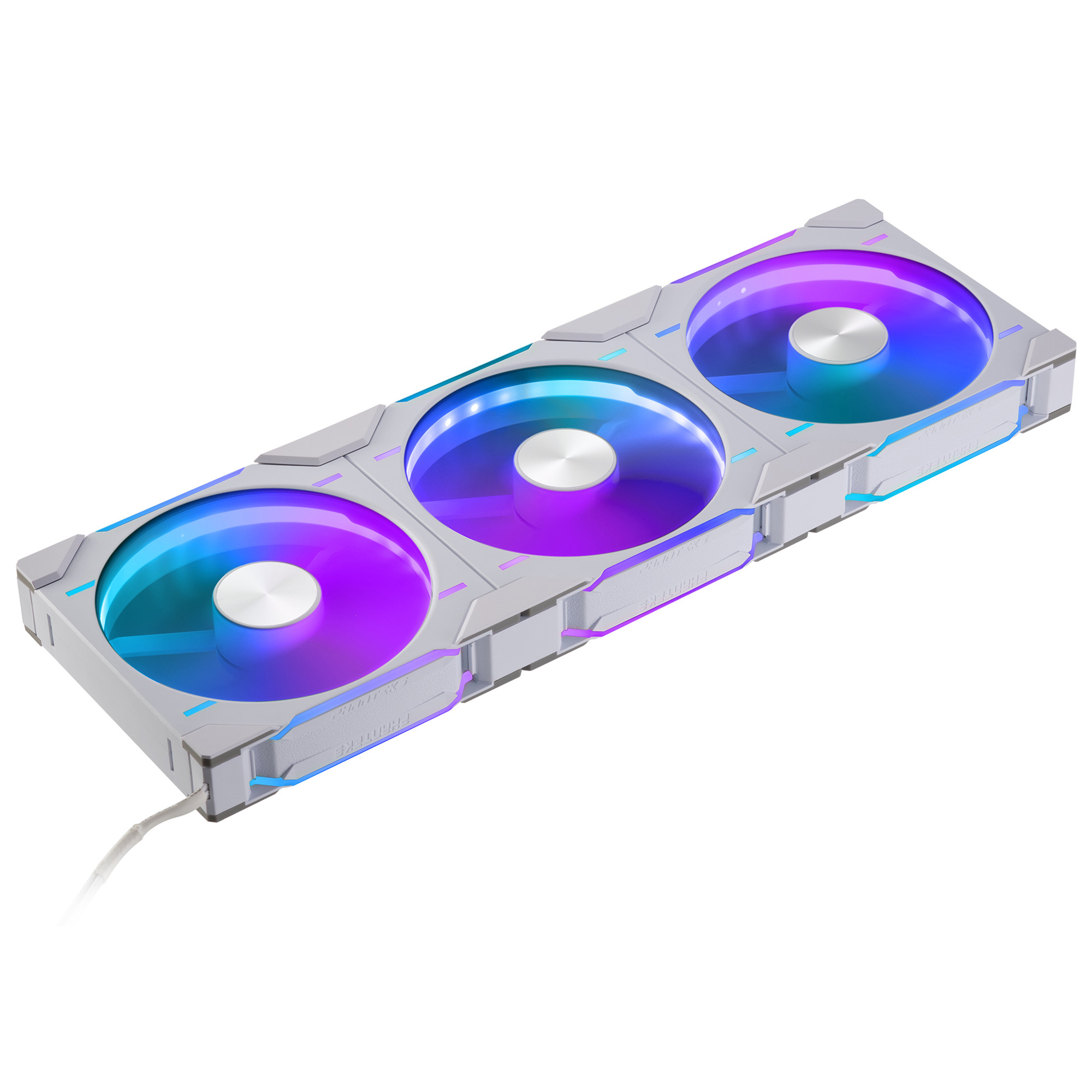 Picture of Picture of Ventilador Phanteks D30 PWM reverse Airflow D-RGB Blanco Pack 3 - 140mm