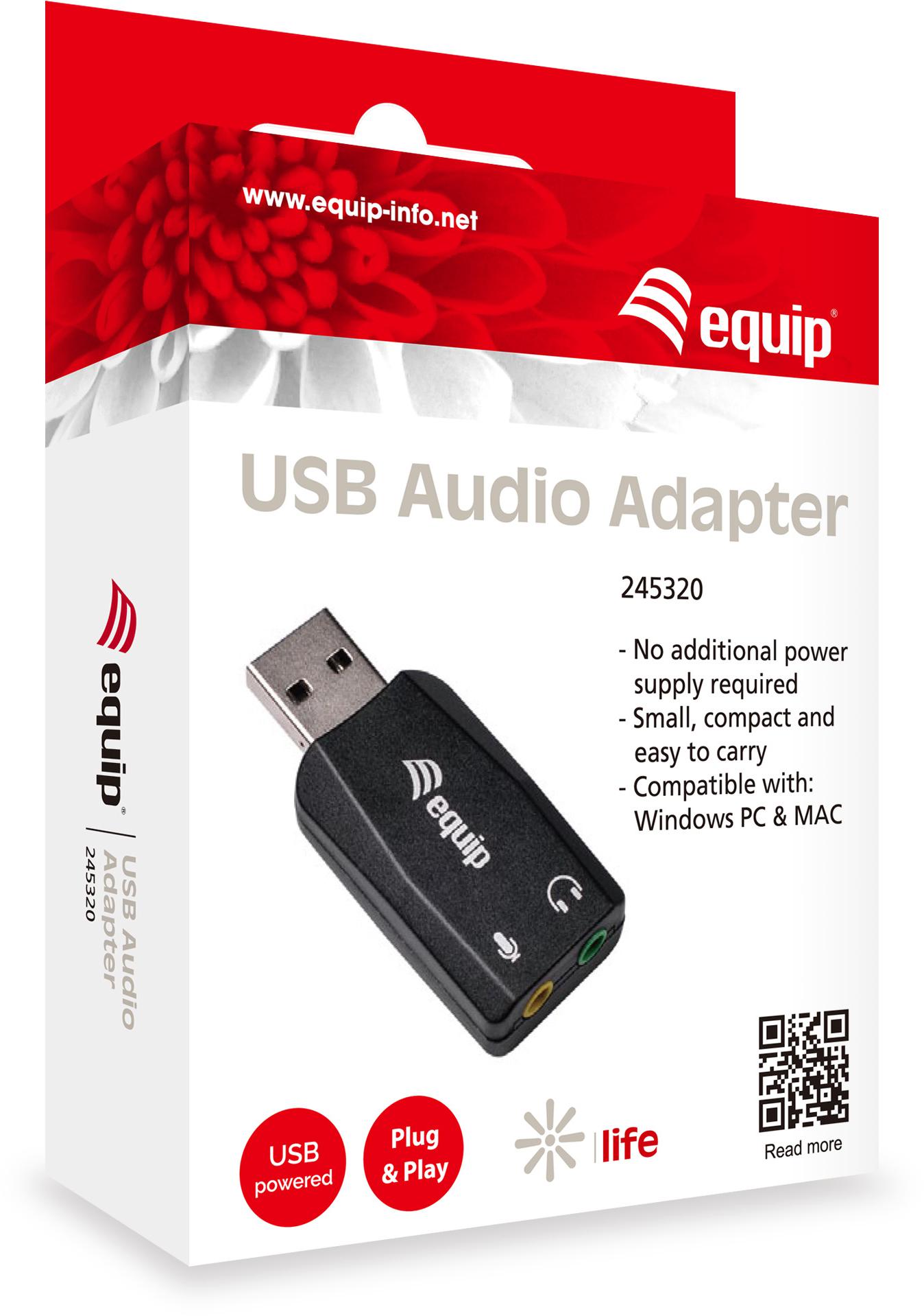 equip - Adaptador de áudio Equip USB 2.0