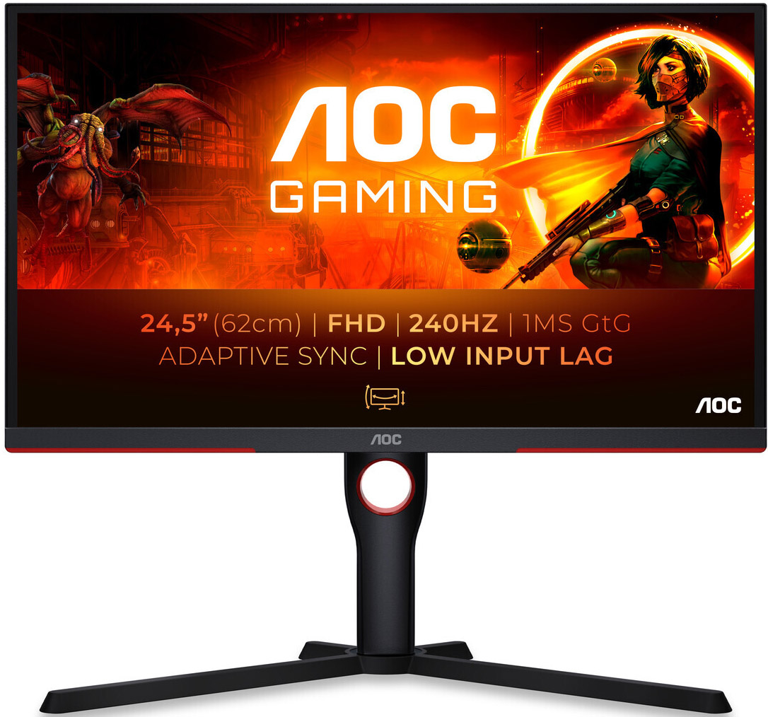 Picture of Picture of Monitor AOC Gaming 24.5" 25G3ZM/BK VA FHD 240Hz 0.5ms FreeSync Premium