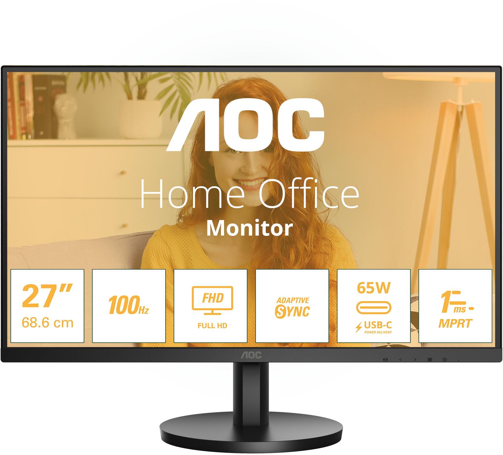 Picture of Picture of Monitor AOC 27" 27B3CA2 IPS FHD 100Hz 1ms USB-C (65W) altavoces integrados