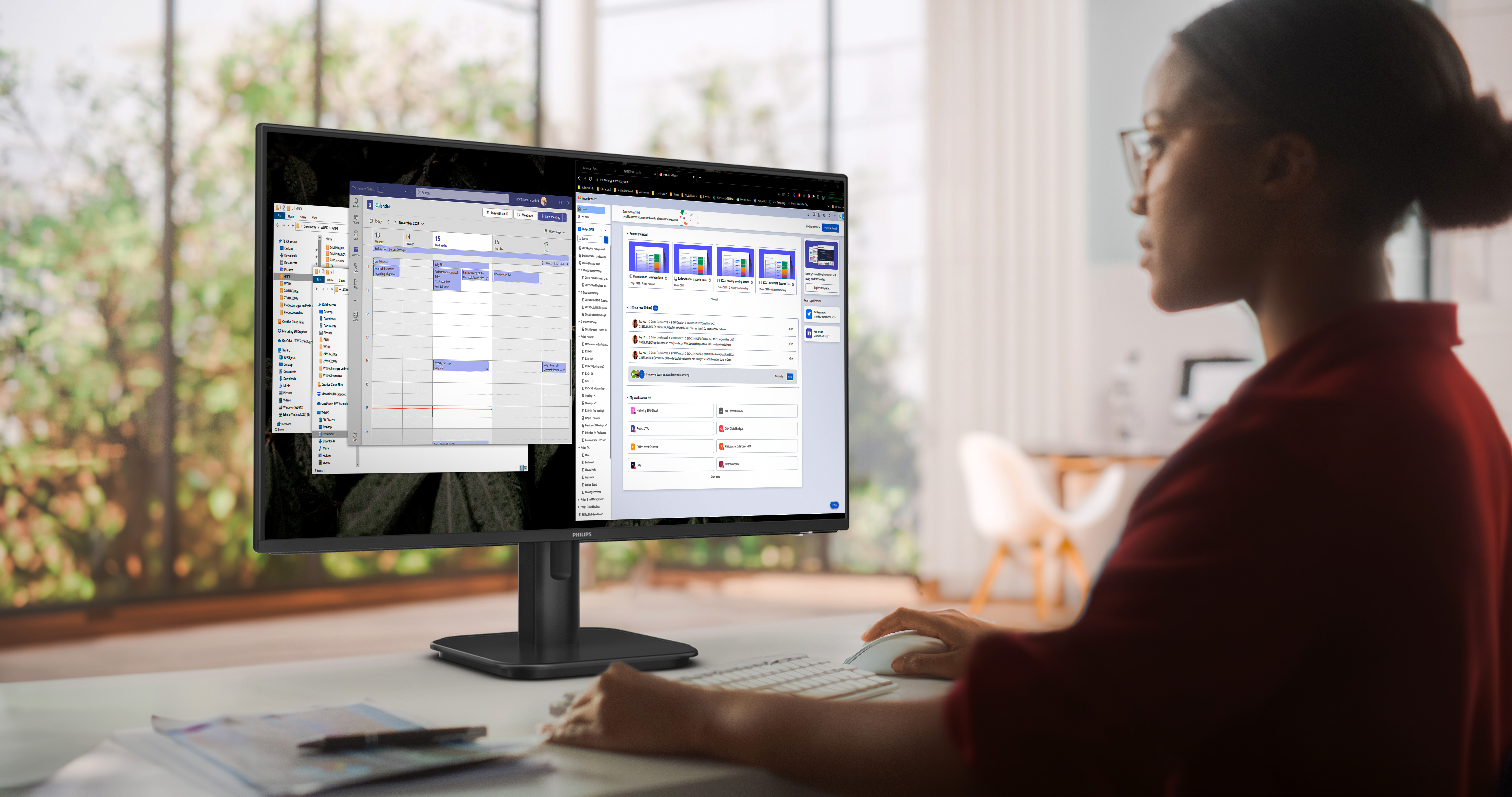 Picture of Picture of Monitor Philips Série 1000 27" 27E1N1800A IPS 4K 60Hz Adaptive-Sync