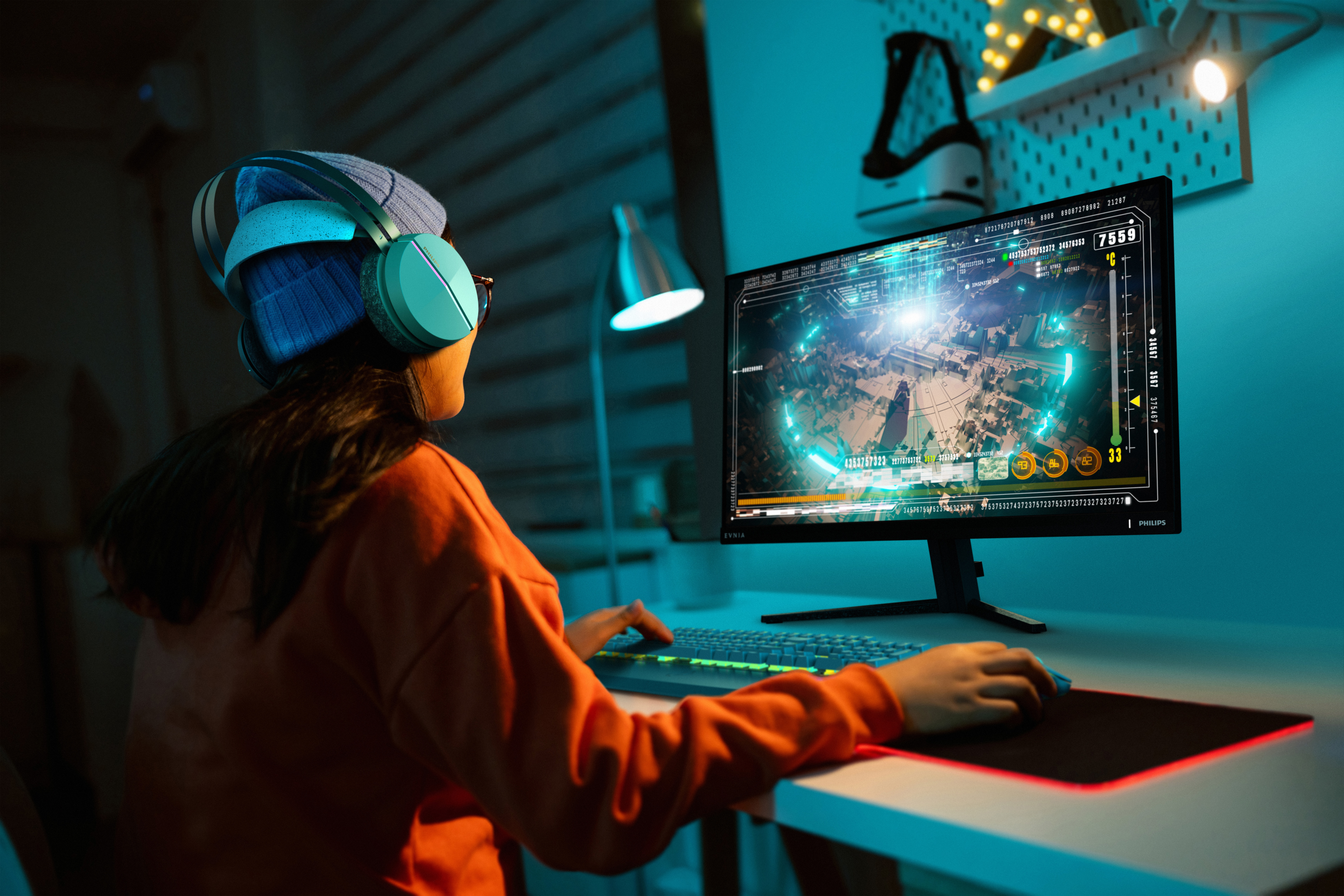 Picture of Picture of Monitor Gaming Philips EVNIA 27" 27M2N3500NL Fast VA QHD 180Hz 0.5ms