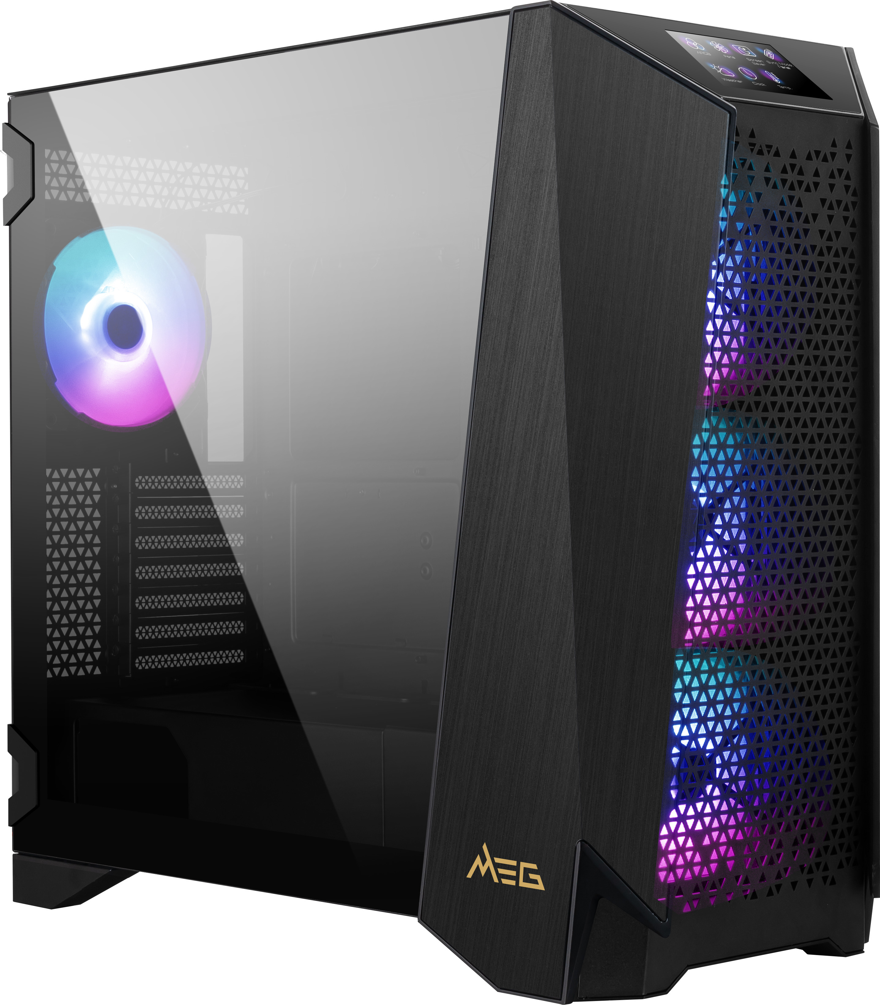 MSI - Torre ATX MSI MEG PPROSPECT 700R ARGB c/ Touch Panel 4.3"Vidro Temperado