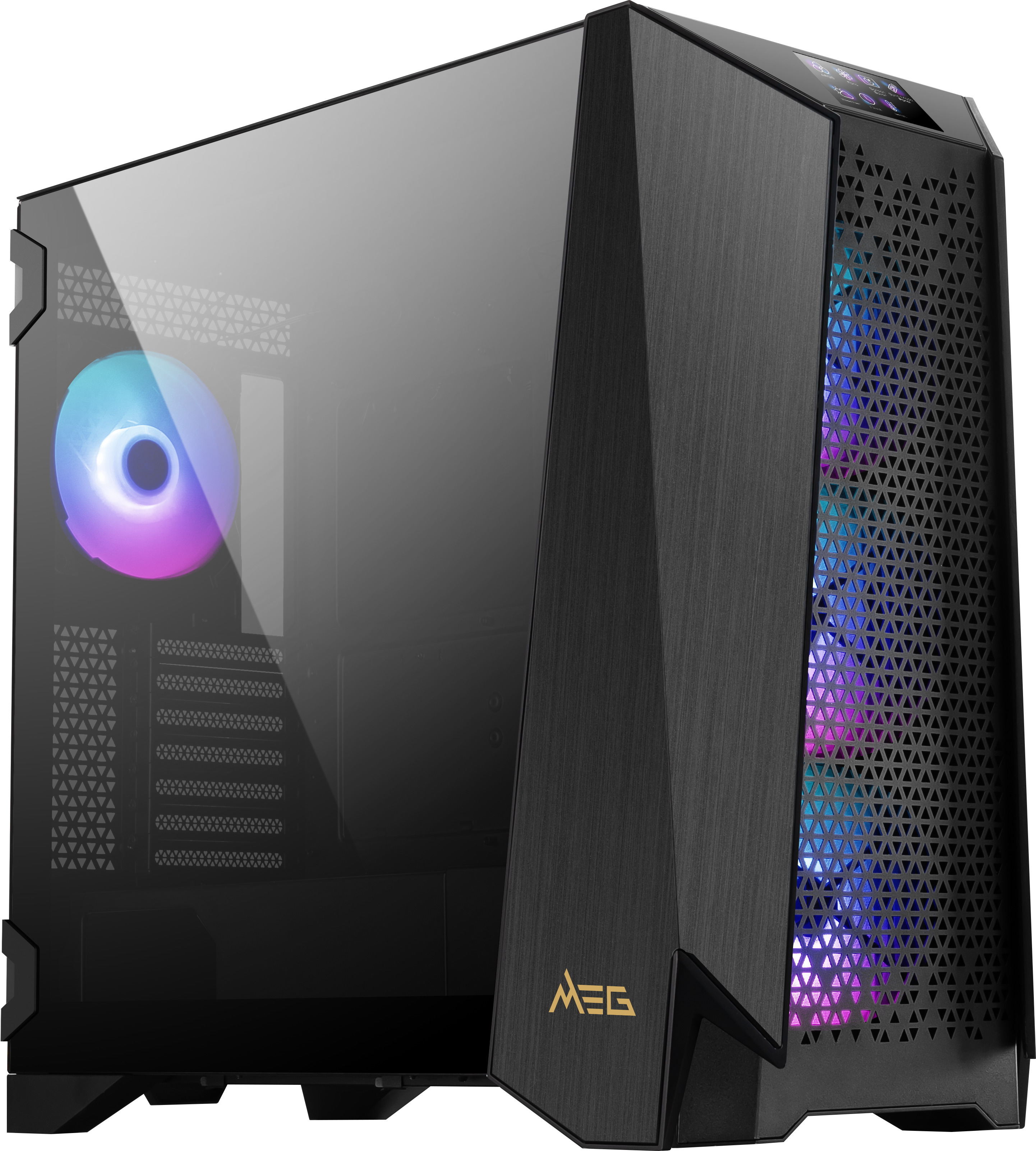 Picture of Picture of Torre ATX MSI MEG PPROSPECT 700R ARGB c/ Touch Panel 4.3"Vidro Temperado