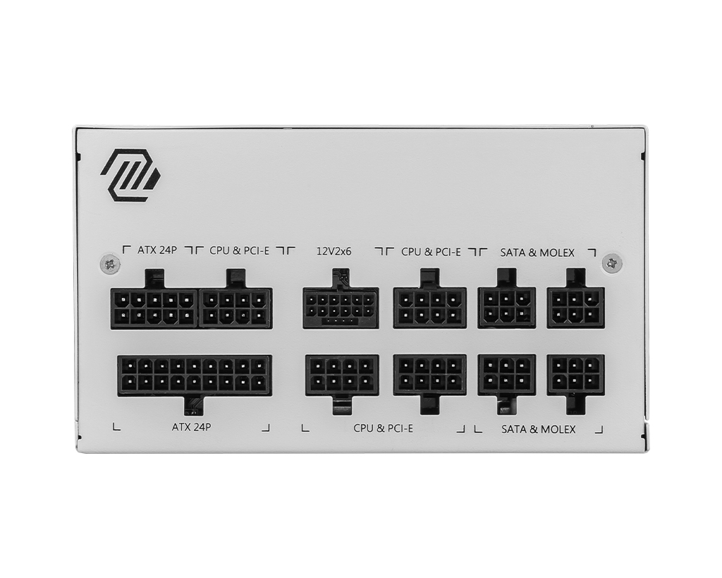 MSI - Fuente Alimentación Modular MSI MAG A850GL 850W 80+ Gold PCIE5 Blanca