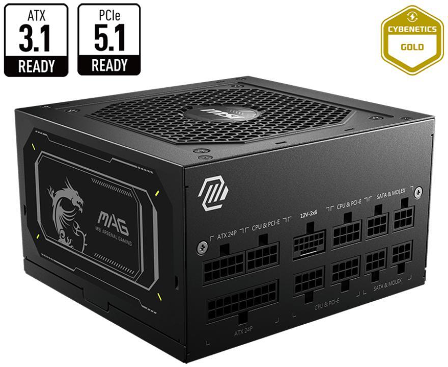 MSI - Fuente Alimentación Modular MSI MAG A750GL 750W 80+ Gold PCIE5 II