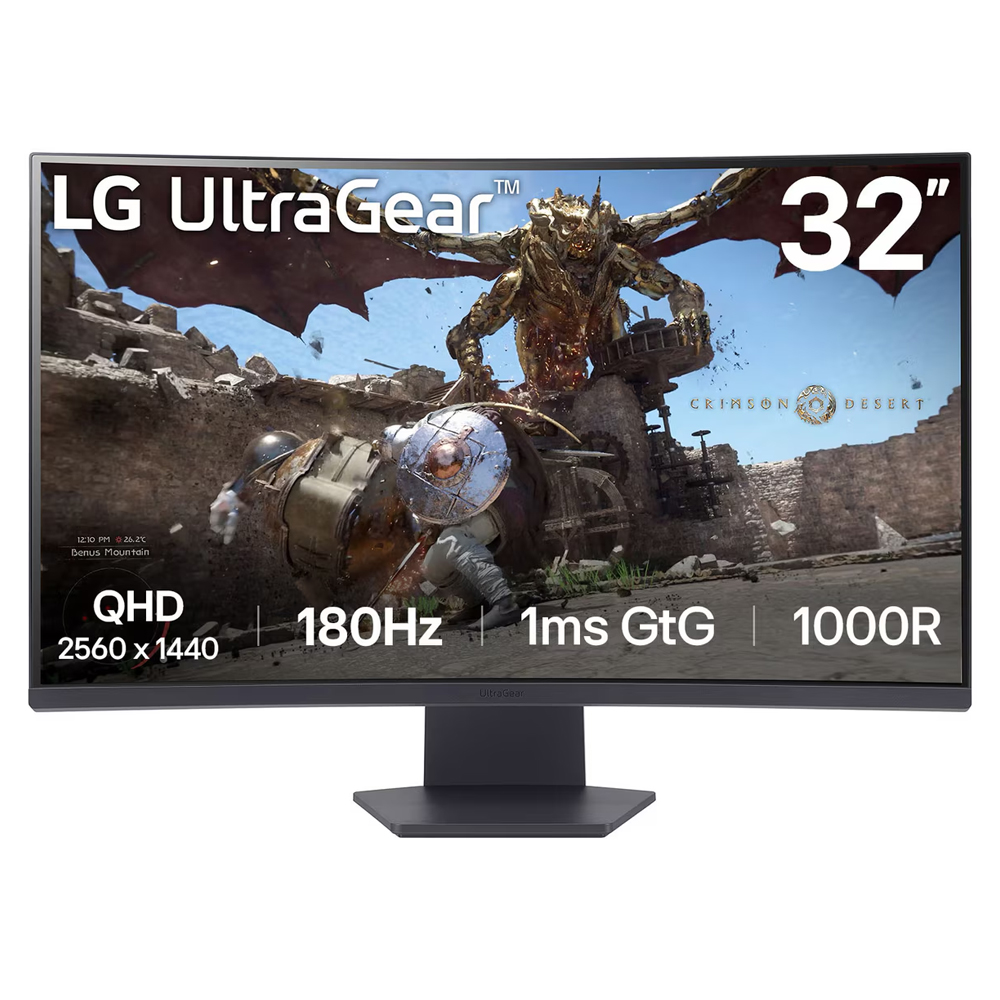 Picture of Picture of Monitor Curvo Gaming LG UltraGear 32" 32GS60QC-B VA WQHD 180Hz 1ms