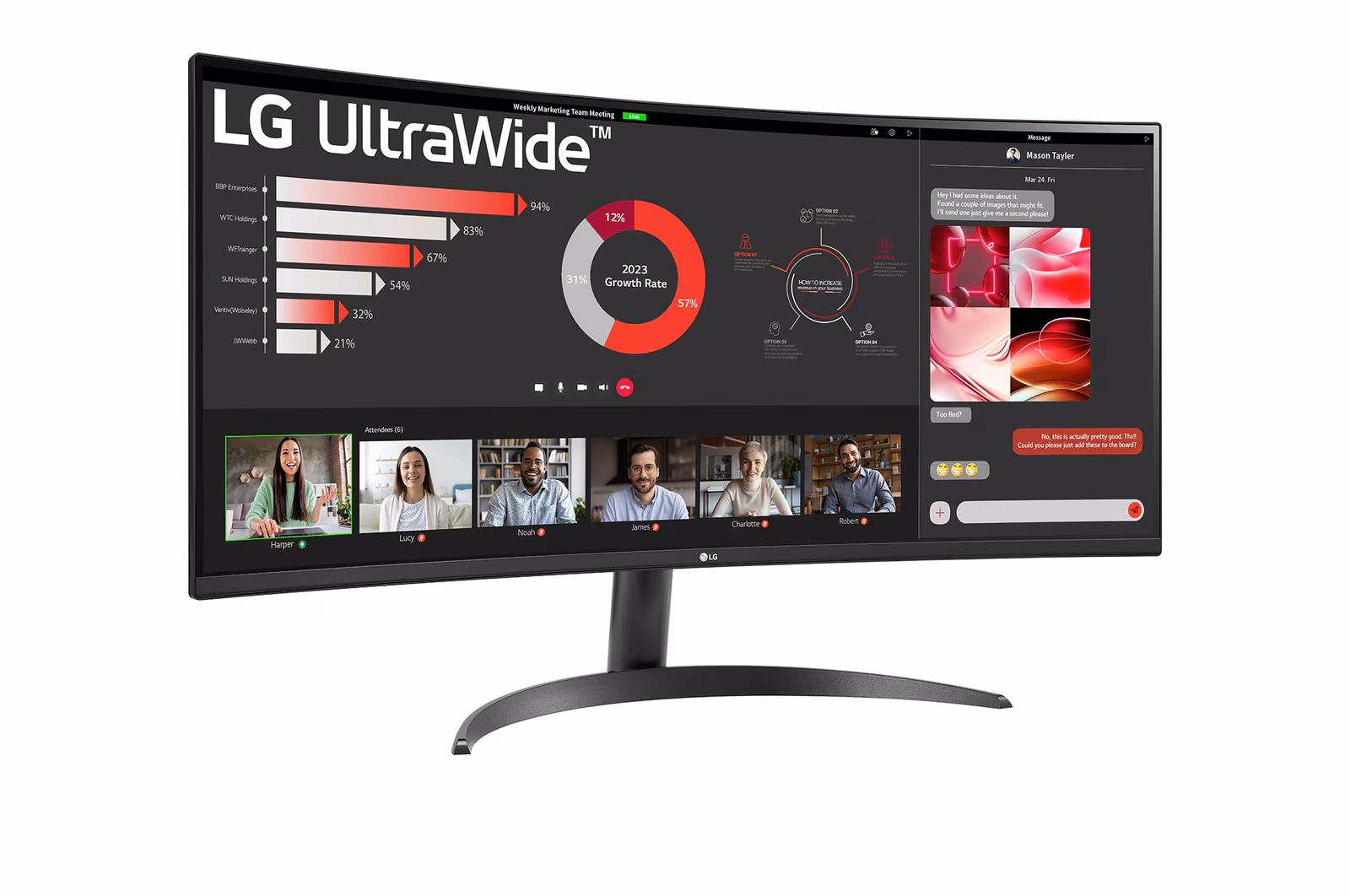LG - Monitor Curvo LG UltraWide 34" 34WR50QK-B VA UWQHD 100Hz 5ms sRGB99%