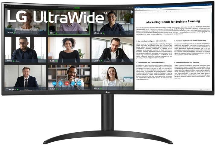 Picture of Picture of Monitor Curvo LG UltraWide 34" 34WR55QK-B VA UWQHD 100Hz 5ms sRGB99%