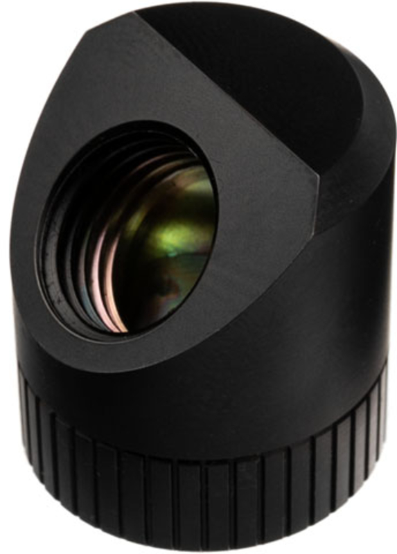 ek-water-blocks - Conector Giratorio EKWB Quantum Torque G1/4 45º Macho / Hembra Negro
