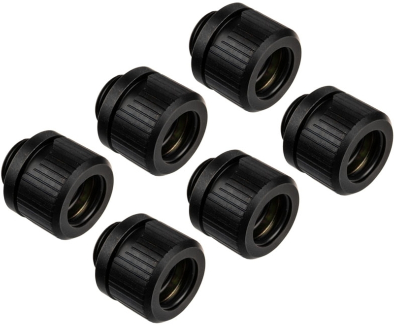 ek-water-blocks - Conector EKWB Quantum Torque HDC 12mm Negro (Pack 6)