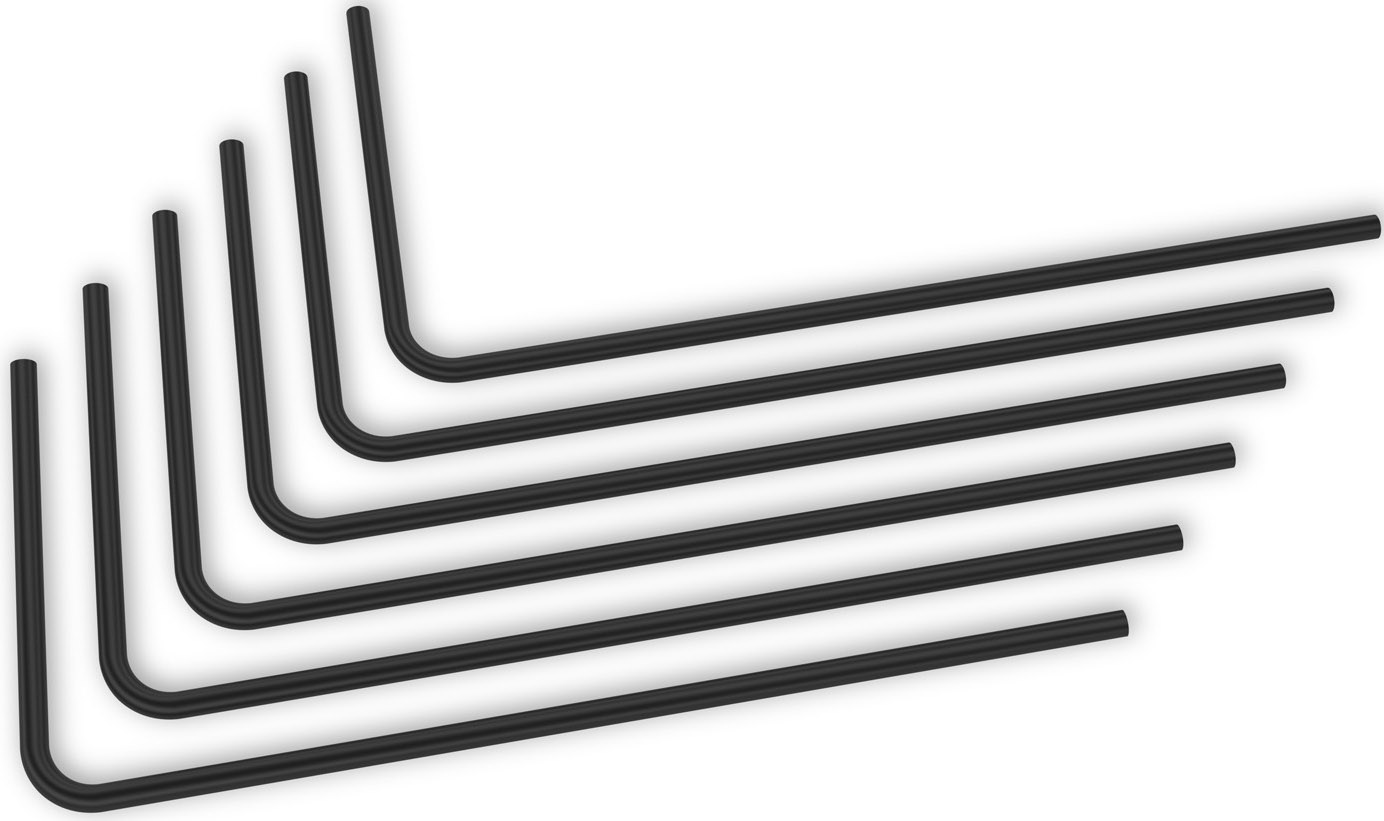 ek-water-blocks - Tubo Rígido EKWB Loop Metal Pre-Doblado 90º 14mm 80cm Negro (Pack 2)