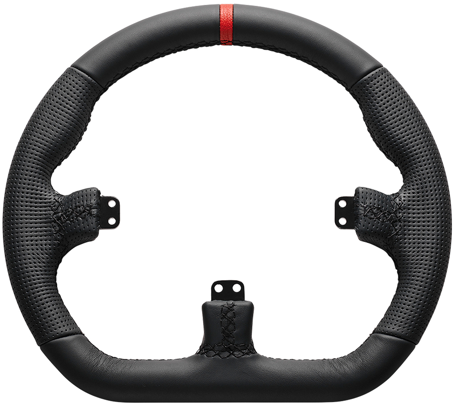 asetek-simsports - Asetek SimSports GT Rim - Closed D, Leder - schwarz