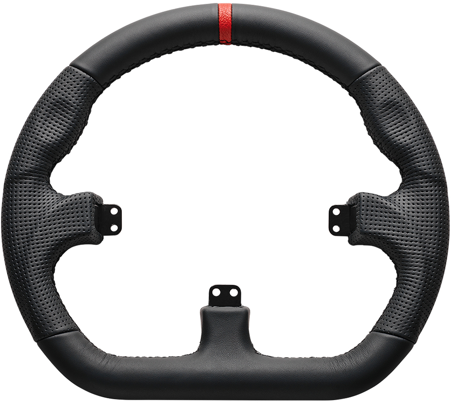 asetek-simsports - Asetek SimSports GT Rim - Closed D, Leder - schwarz