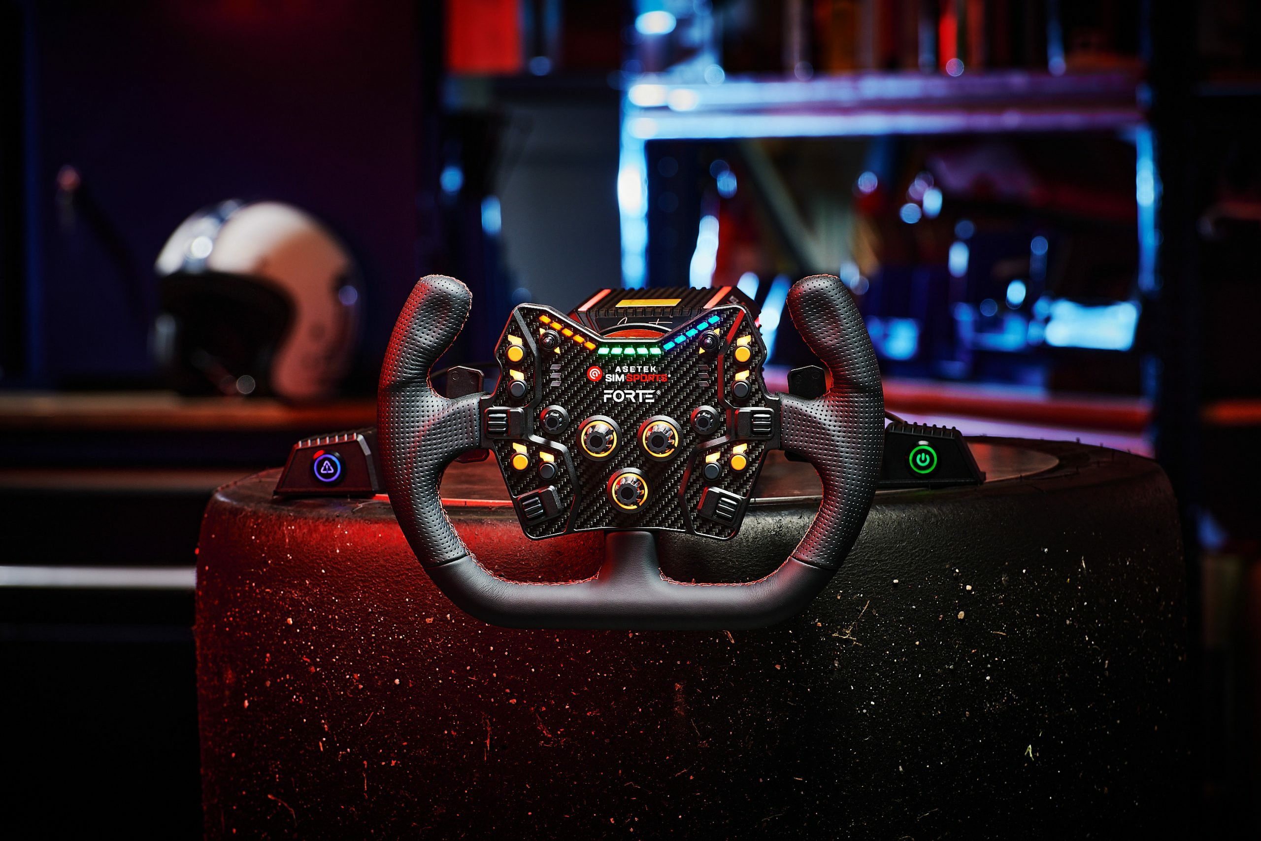 asetek-simsports - Asetek SimSports GT Rim - Open D, Leder