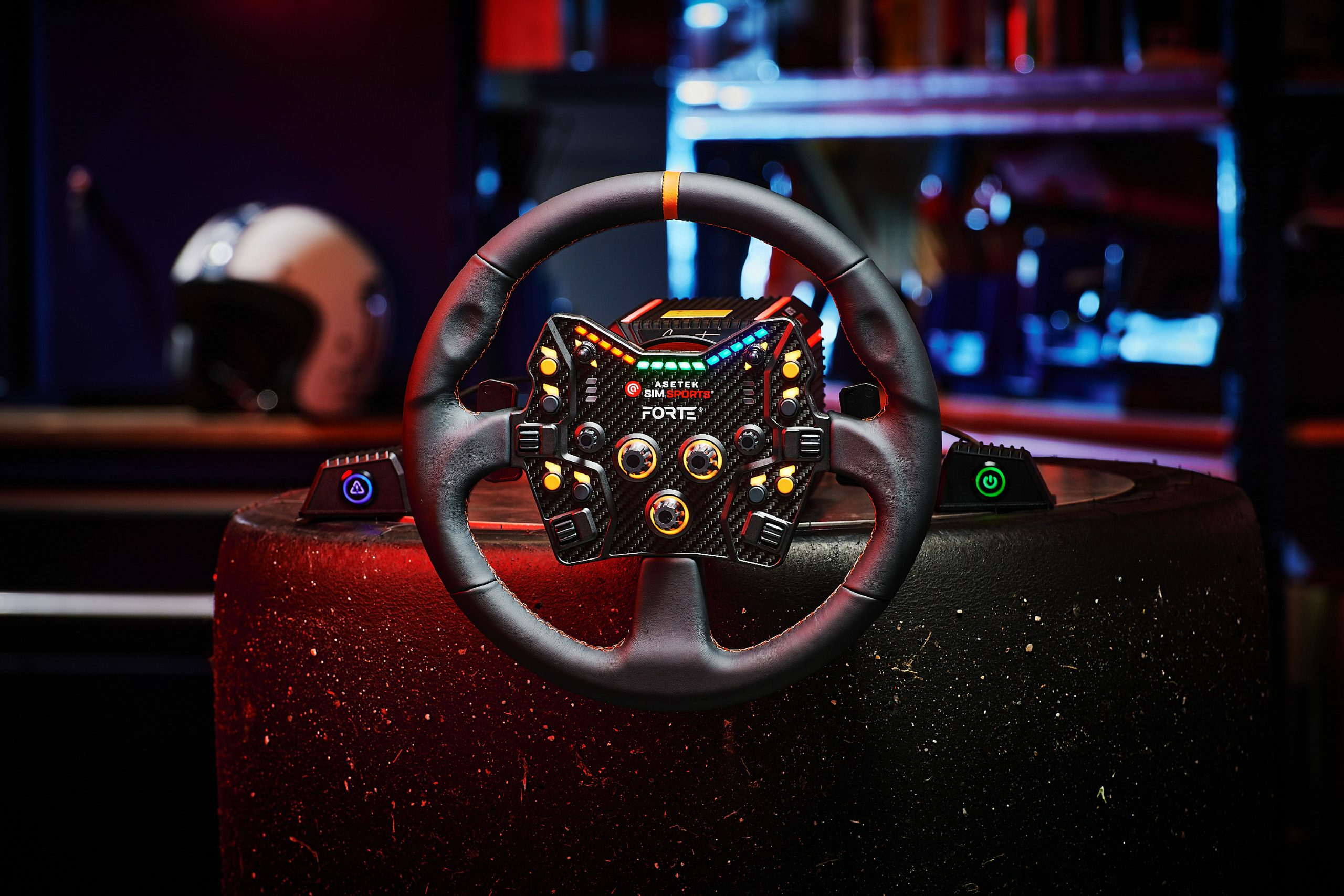asetek-simsports - Asetek SimSports GT Rim - Round, Leder