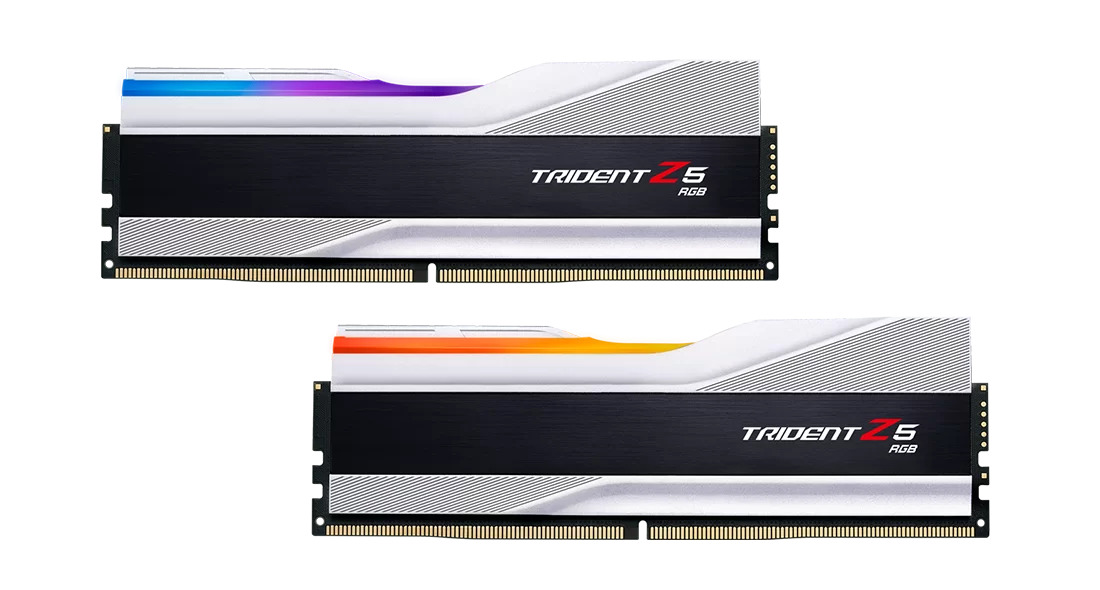 Picture of Picture of G.Skill Kit 32GB (2 x 16GB) DDR5 6000MHz Trident Z5 RGB CL36 Silver - F5-6000J3636F16GX2-TZ5RS