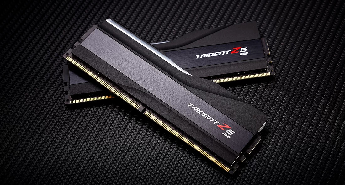 G.Skill - G.Skill Kit 32GB (2 x 16GB) DDR5 5600MHz Trident Z5 RGB CL36 Black - F5-5600J3636C16GX2-TZ5RK