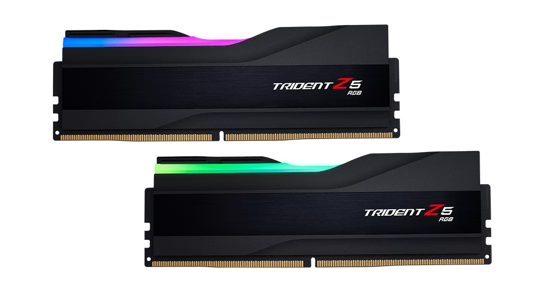 Picture of Picture of G.Skill Kit 32GB (2 x 16GB) DDR5 6400MHz Trident Z5 RGB CL32 Black - F5-6400J3239G32GX2-TZ5RK