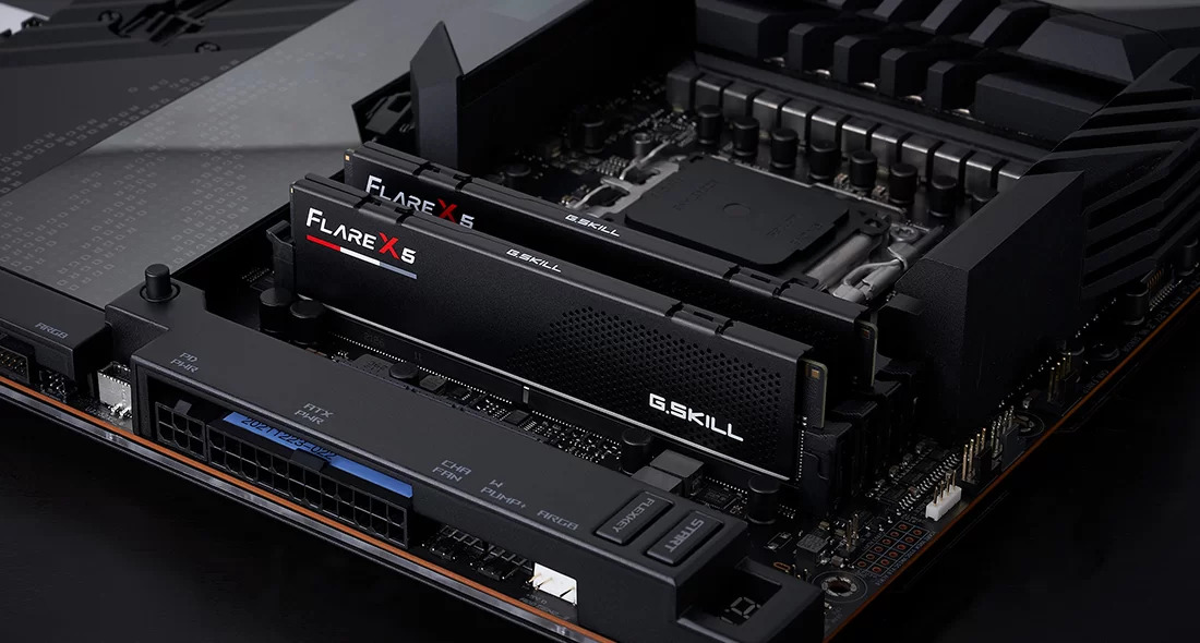 G.Skill - G.Skill Kit 32GB (2 x 16GB) DDR5 6000MHz Flare X5 EXPO CL32 Black - F5-6000J3238F16GX2-FX5